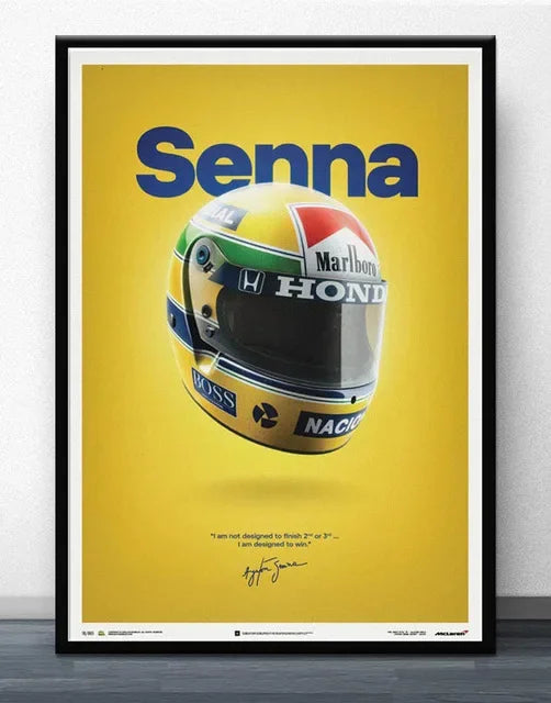 Todos los pósteres de Ayrton Senna disponibles en LA33STORE™ (varios modelos)